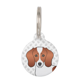 Placa Para Mascotas Cabeza de perro salchicha de dibujos animados de c