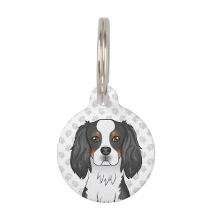 Placa Para Mascotas Cabeza de perro spaniel Cavalier King Charles de t