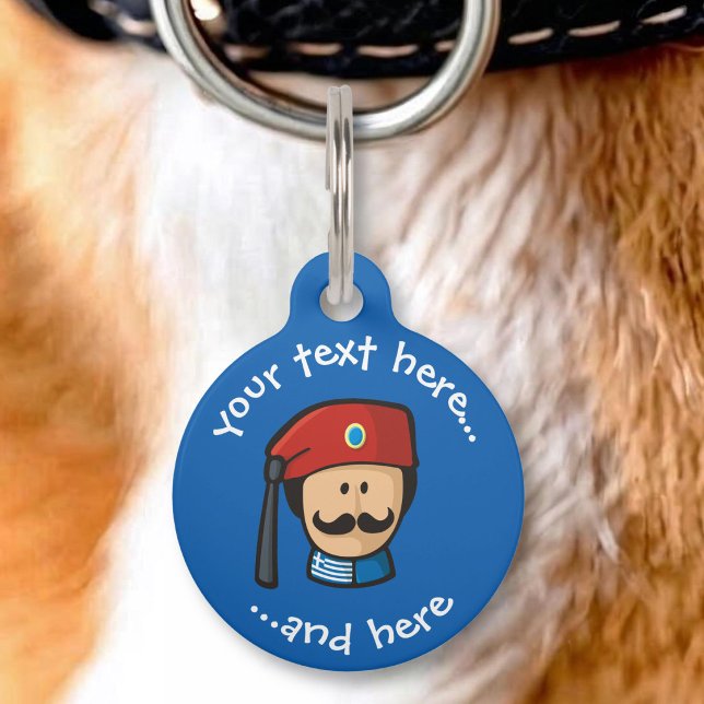 Placa Para Mascotas Cabeza de Tsolias (Subido por el creador)