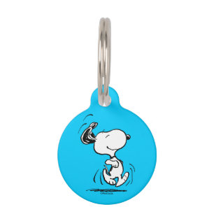 Placa Para Mascotas Cacahuetes Baile Snoopy Happy