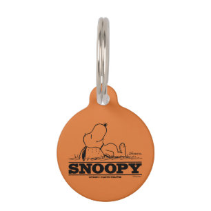 Placa Para Mascotas Cacahuetes   Descanso de Snoopy
