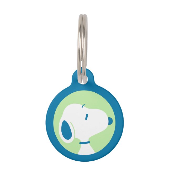 Placa Para Mascotas Cacahuetes | Sueños de Deco Azul Snoopy (Anverso)