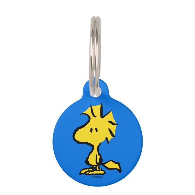 Placa Para Mascotas Cacahuetes | Woodstock, amigo de Snoopy (Anverso)