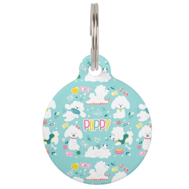 Placa Para Mascotas Cachorro (Anverso)