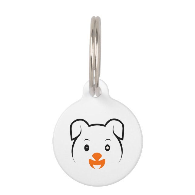 Placa Para Mascotas Cachorro (Anverso)