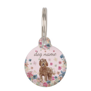 Placa Para Mascotas cachorro de perro Labradoodle