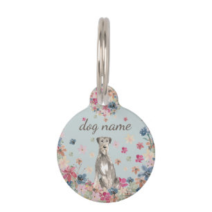 Placa Para Mascotas cachorro de perro lobo de irlanda