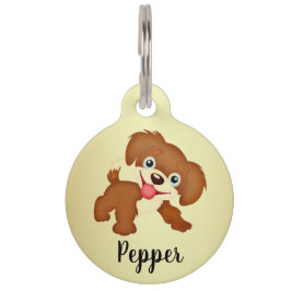 Placa Para Mascotas Cachorro juguetón