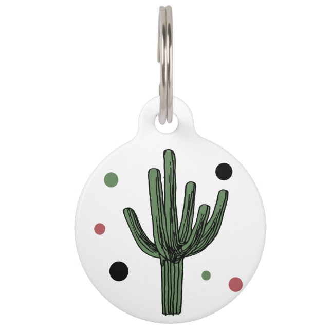 Placa Para Mascotas Cactus (Anverso)