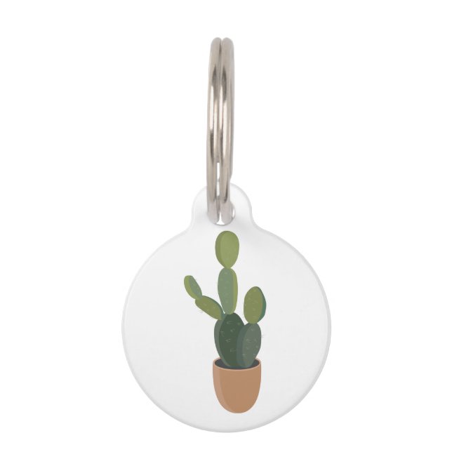 Placa Para Mascotas Cactus (Anverso)