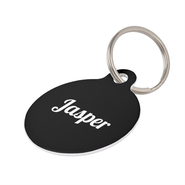 Placa Para Mascotas Cadenita personalizada (Lateral)