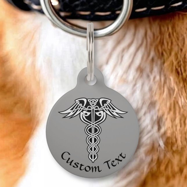 Placa Para Mascotas Caduceo de Nudo Celta (Subido por el creador)
