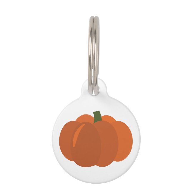 Placa Para Mascotas Calabaza (Anverso)