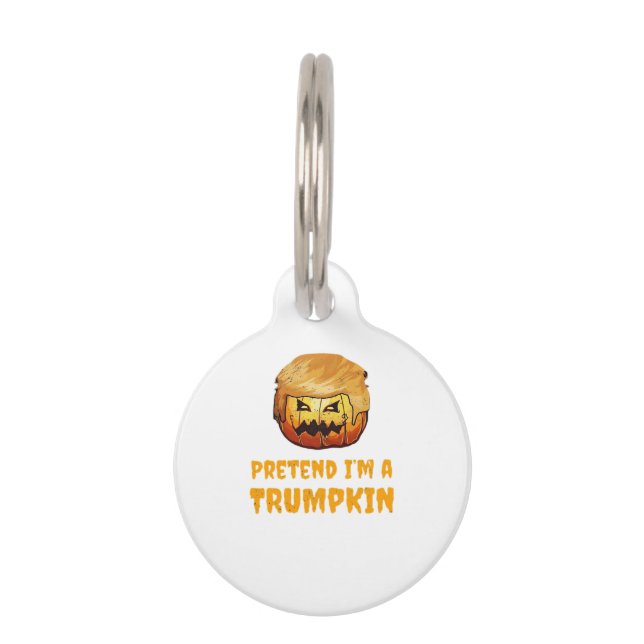Placa Para Mascotas Calabaza de Trumpkin (Anverso)