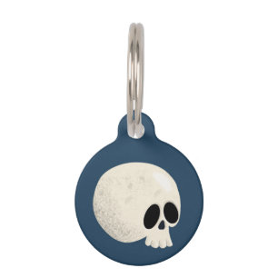 Placa Para Mascotas Calavera