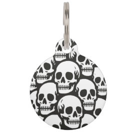 Placa Para Mascotas Calaveras