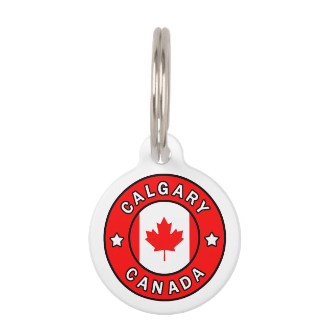 Placa Para Mascotas Calgary Canada (Anverso)