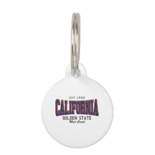 Placa Para Mascotas California en 3D