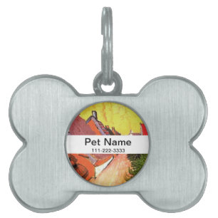 Placa Para Mascotas Calle de Saintes-Maries por Vincent van Gogh
