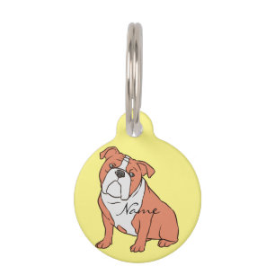 Placa Para Mascotas Cama_Thunder_Cove de la raza del Bulldog