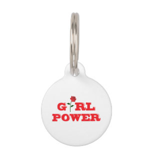 Placa Para Mascotas Camiseta de poder chica - Mujeres increíbles femin