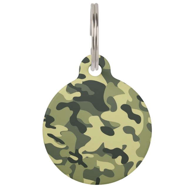 Placa Para Mascotas Camo (Anverso)