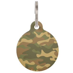 Placa Para Mascotas Camo