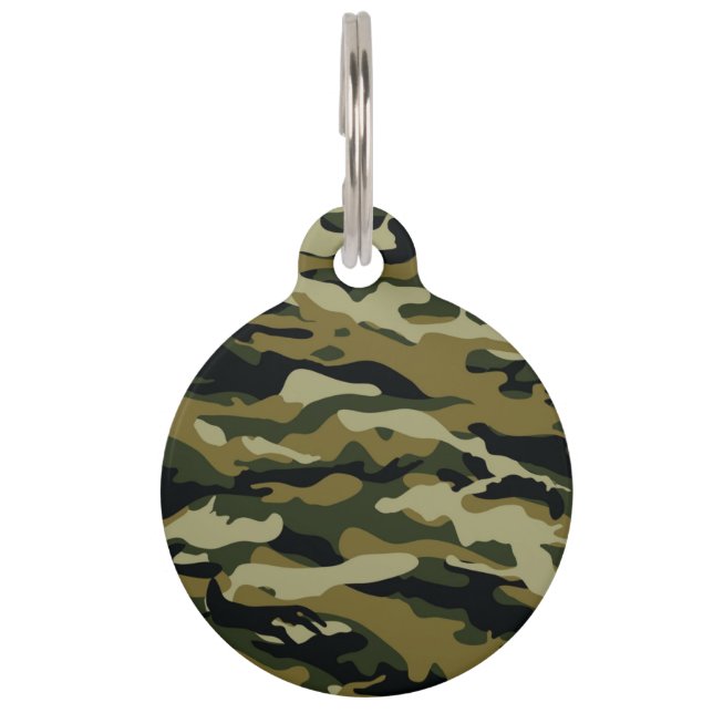Placa Para Mascotas Camo (Anverso)