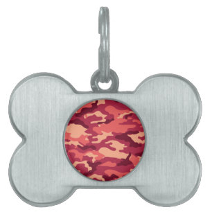 PLACA PARA MASCOTAS CAMO MARTIANO DESERTO / PATRÓN DE DAZZLE CAMOUFLAG
