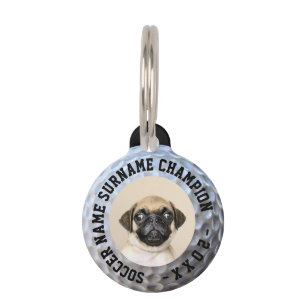 Placa Para Mascotas Campeón Cachorro De Pelota De Golf