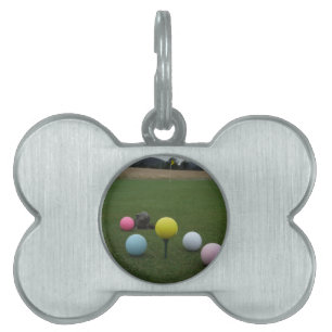 Placa Para Mascotas Campo de golf de montaña de Semana Santa