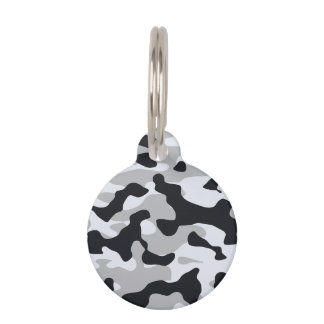 Placa Para Mascotas Camuflaje urbano de alto contraste