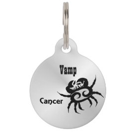 Placa Para Mascotas Cáncer Símbolo y Signo Personal