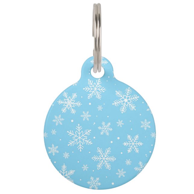 Placa Para Mascotas Canción de la Nieve (Anverso)
