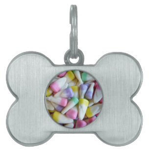 Placa Para Mascotas Candy Corn de Pascua
