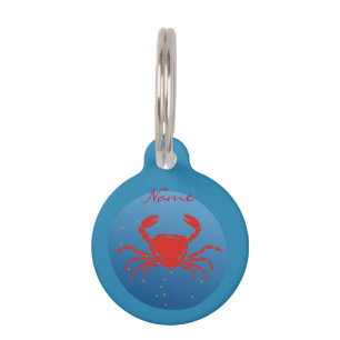 Placa Para Mascotas Cangrejo de cáncer Zodiac Thunder_Cove