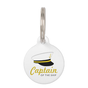 Placa Para Mascotas Capitán De Barco