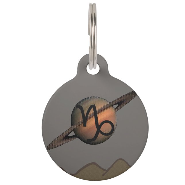 Placa Para Mascotas Capricorn (Anverso)