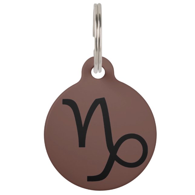 Placa Para Mascotas Capricornio (Anverso)