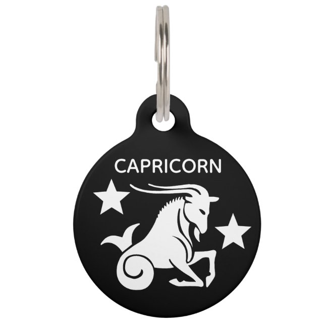 Placa Para Mascotas Capricornio (Anverso)