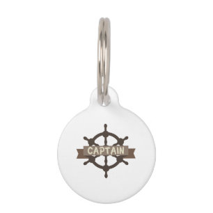 Placa Para Mascotas Captain Wheel