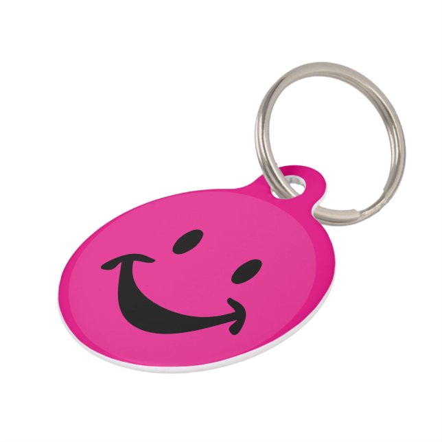 Placa Para Mascotas Cara divertida + tu trasero. e ideas (Lateral)