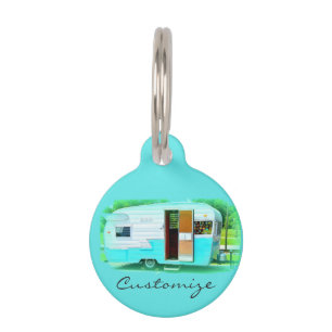 Placa Para Mascotas Caravana de caravana gitana clásica de época