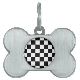 Placa Para Mascotas Cartón de ajedrez