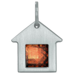 Placa Para Mascotas Casa de arte de resumen de luz de ventana