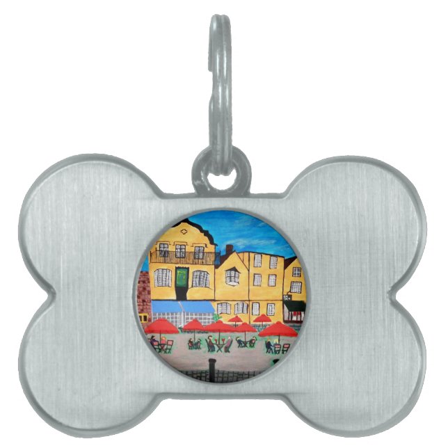 Placa Para Mascotas Casco Antiguo (Frente)