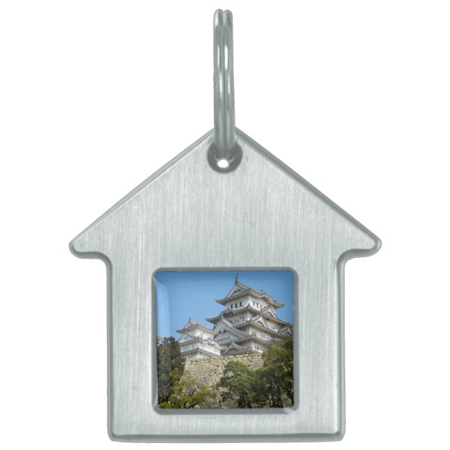 Placa Para Mascotas Castillo de Himeji 姫 路 城, Hyogo, Japón (Frente)