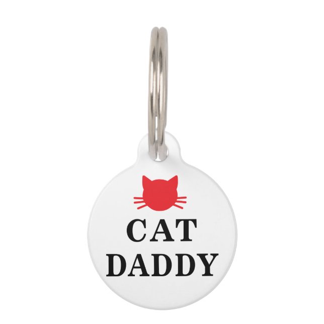 Placa Para Mascotas Cat Daddy Pet Tag (Anverso)