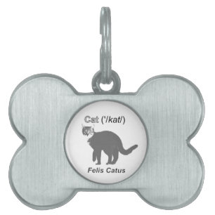 Placa Para Mascotas Cat Felis Catus