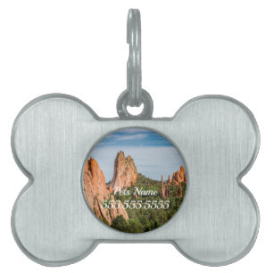 Placa Para Mascotas Catedral Spires Formación Colorado Pet Tag